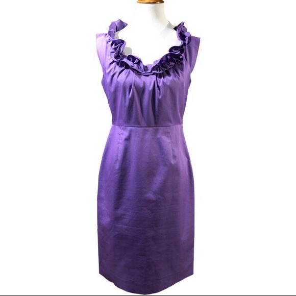 Elie Tahari Dresses & Skirts - SOLD-Elie Tahari Ruffled Sleeveless Shift Dress